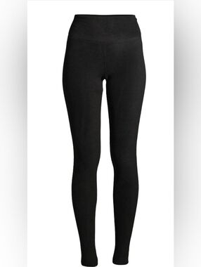 ClimateRight by Cuddl Duds Black Stretch Fleece Base Layer Leggings Plus XXL